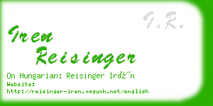 iren reisinger business card